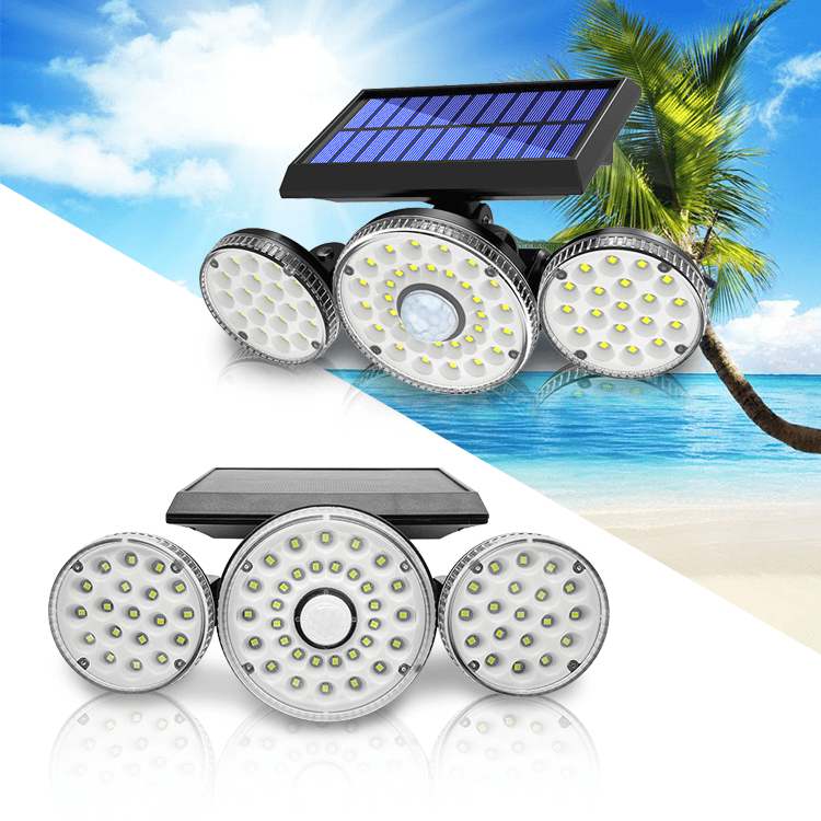 LED Solar Sensor Light - Round